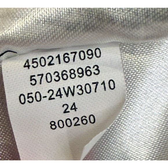 WHITE HOUSE BLACK MARKET WHBM BLUE PALM SLEEVELESS V-NECK SATEEN MIDI DRESS 14 - Picture 7 of 7